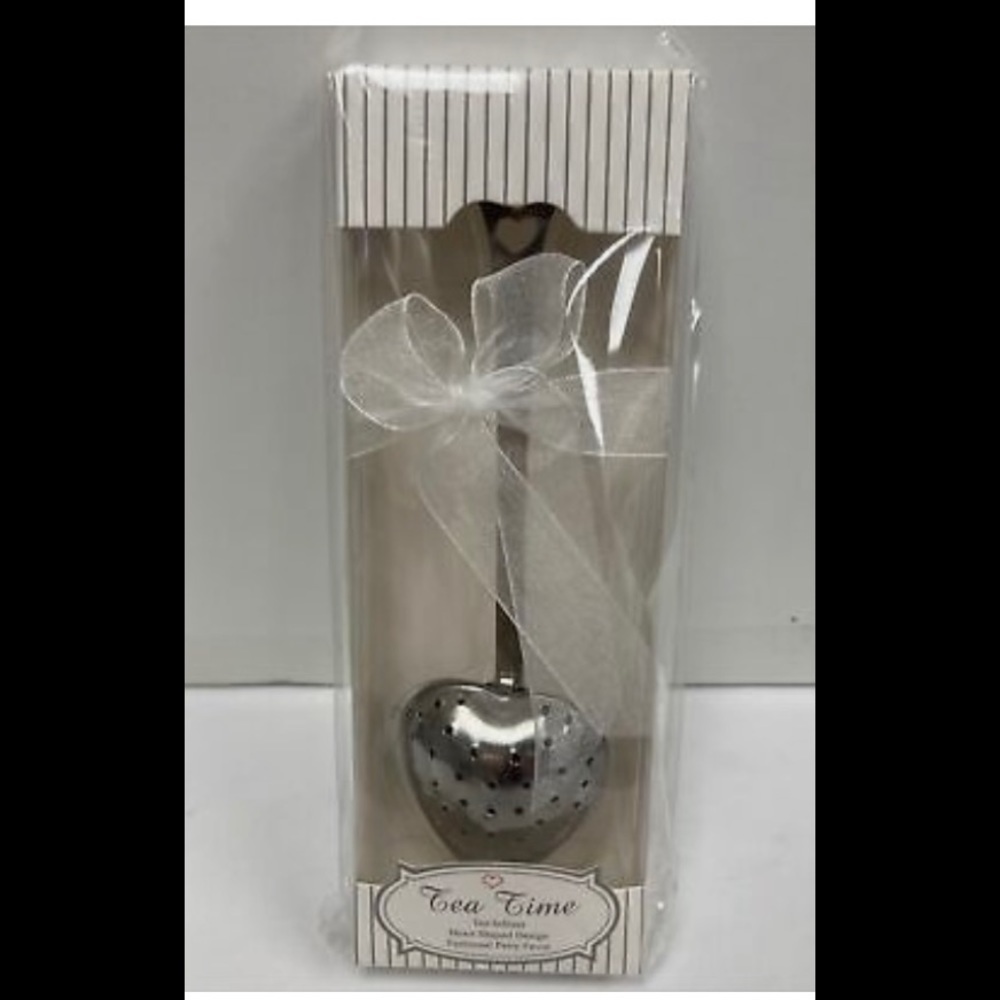 “Tea Time” heart shape tea infuser-new in box